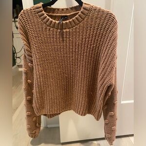 Polka Dot Sleeved Sweater